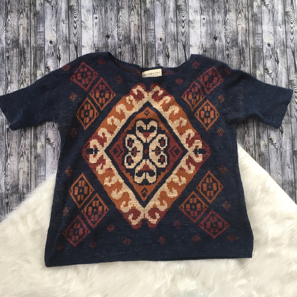 👀Denim & Supply Ralph Lauren Short-Sleeve Sweater